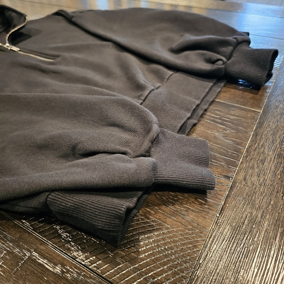 Banana Republic Black 1/4 Zip Fleece Women's XS - Picture 7 of 13